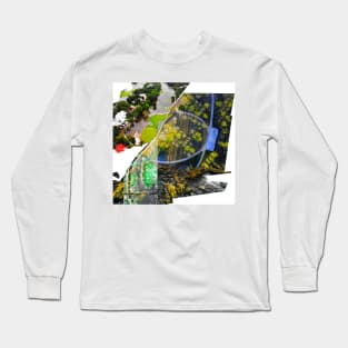 the landscape ecopop collage in city nature Long Sleeve T-Shirt